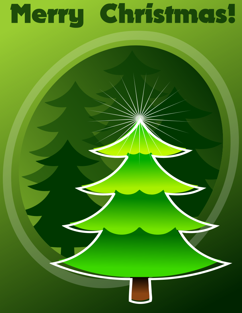 christmas card tree page