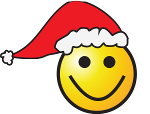 Santa hat smiley
