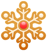 gingerbread snowflake