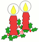 HOLIDAY / CHRISTMAS / CANDLES @ WPClipart