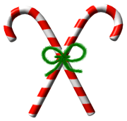 Candycanes Bow