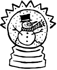 snow globe with snowman