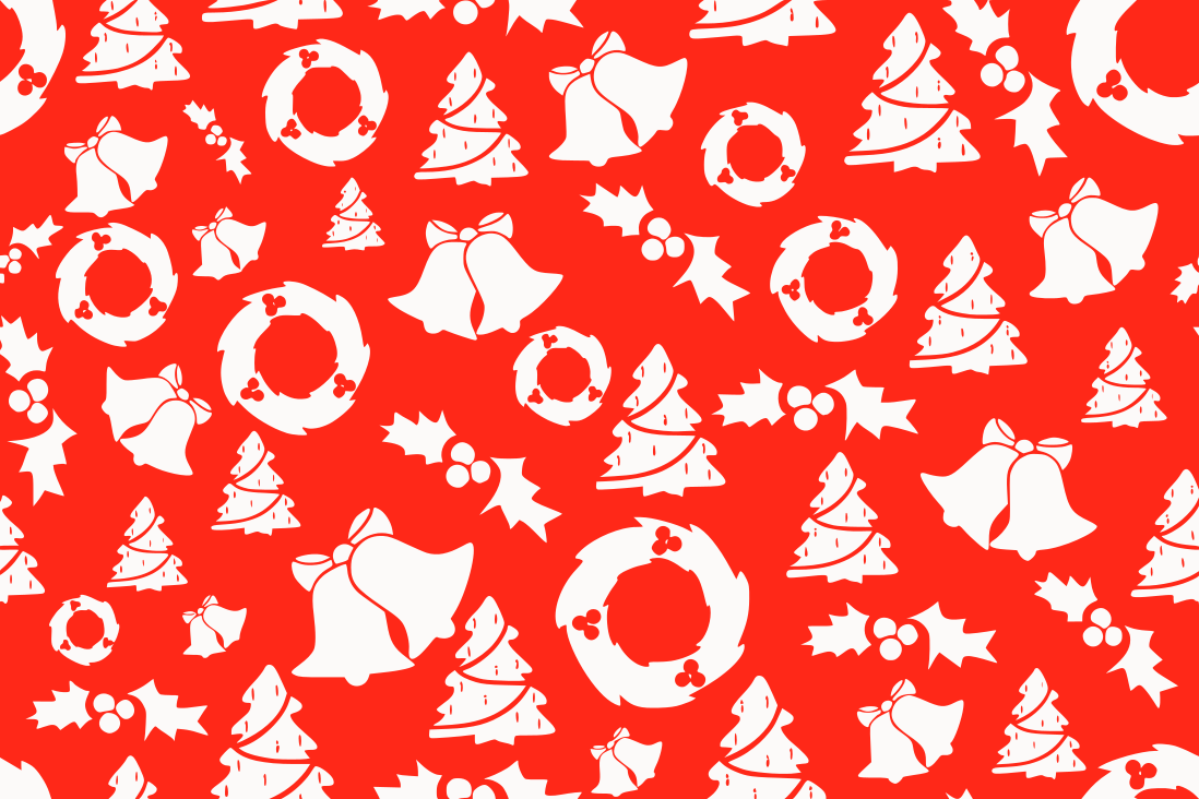 Christmas background seamless red