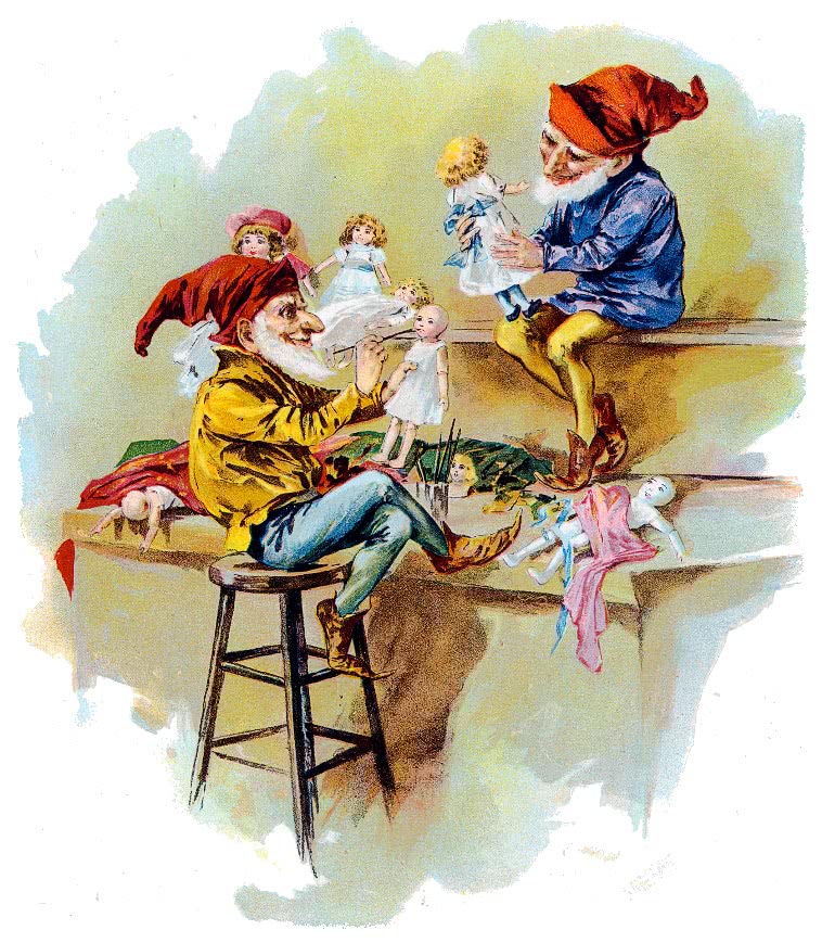 elves making toys 1901
