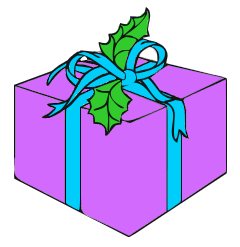 package blue ribbon and purple