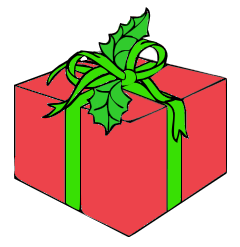 package green ribbon and red