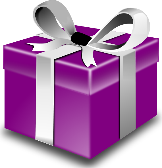 gift box purple