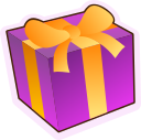 gift box icon purple