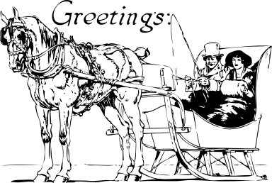 Holiday Greetings sleigh