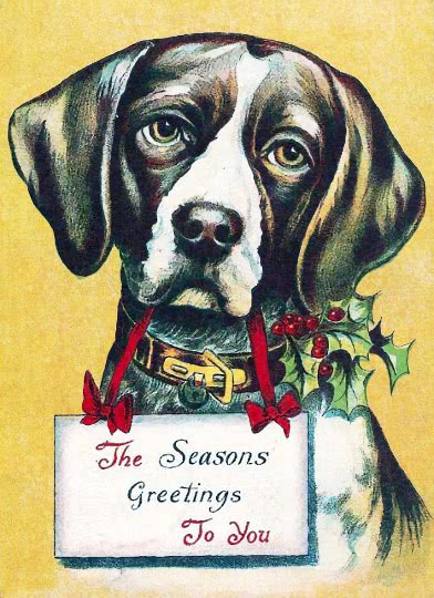 dog seasons greetings 1915