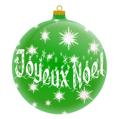 Joyeux Noel  French green