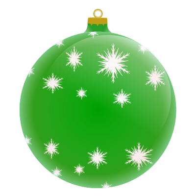 Merry Christmas ornament blank green