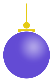 Christmas ball blue