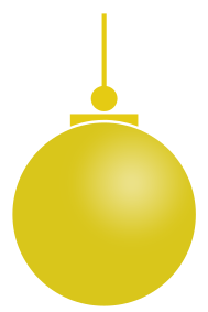 Christmas ball gold