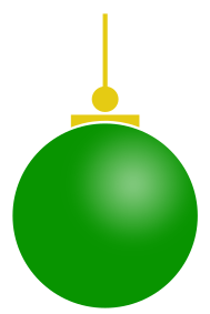 Christmas ball green