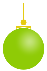 Christmas ball lime