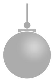 Christmas ball silver