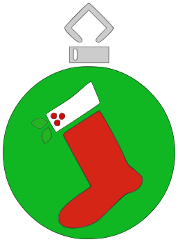 ornament stocking green