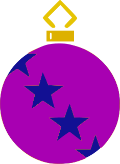 ornament 2 purple navy