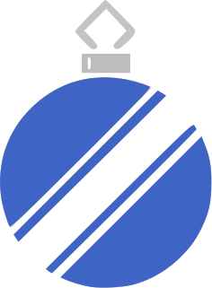ornament angle stripe blue