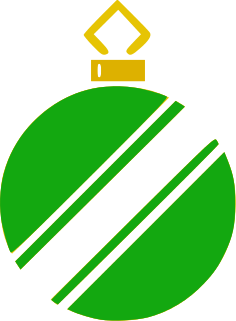 ornament angle stripe green