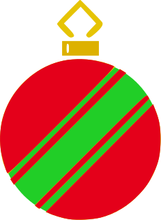 ornament angle stripe red green