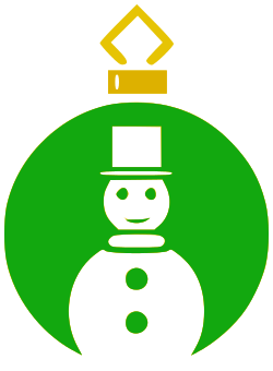 ornament snowman green