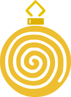 ornament spiral gold