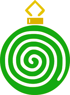 ornament spiral green