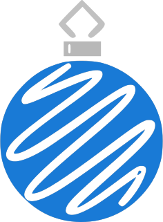 ornament zigzag blue