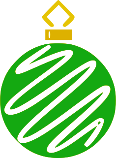 ornament zigzag green