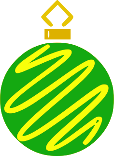 ornament zigzag green yellow