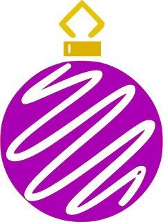 ornament zigzag purple