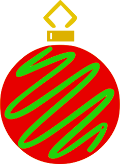ornament zigzag red green