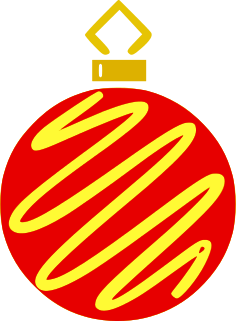 ornament zigzag red yellow