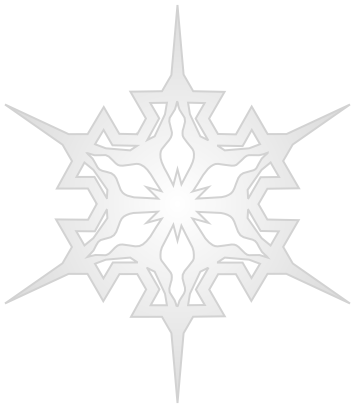Snowflake ornament silver