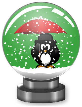 snow globe penguin