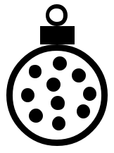 ornament round dots