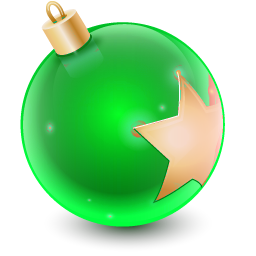 Christmas ball ornament green