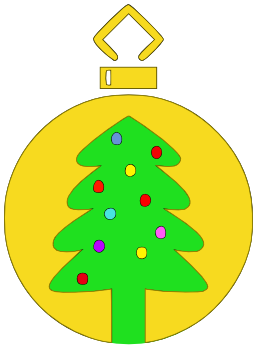 tree ornament 11 gold