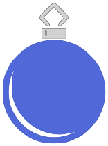 tree ornament blue