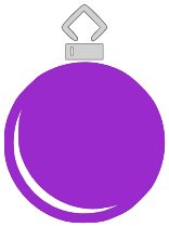 tree ornament purple