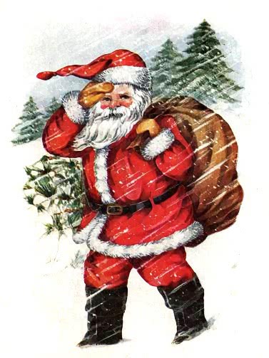 Santa in snow 1918