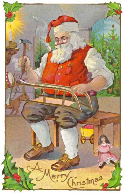 Santa in workshop 1913