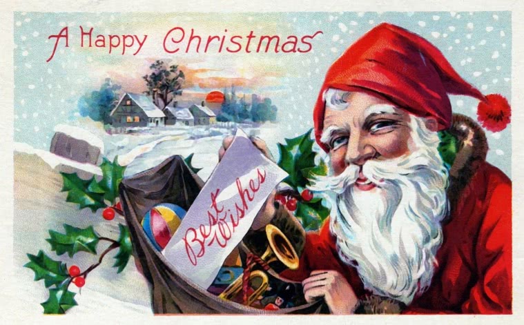 happy Christmas Santa 1915