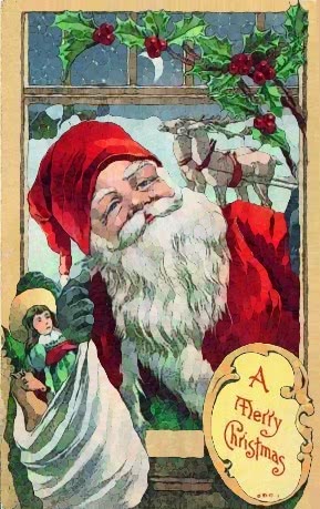 Santa at window 1910