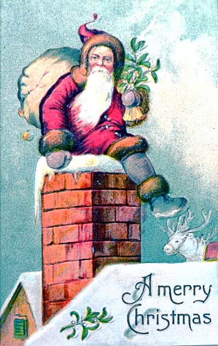 Santa postcard c1900
