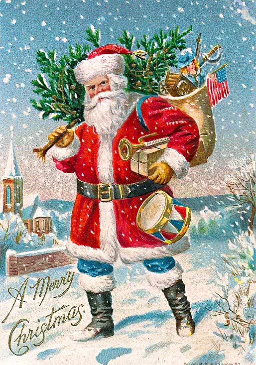 Santa w tree 1906