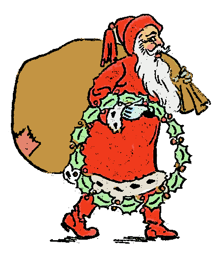 Santa w wreath 1913