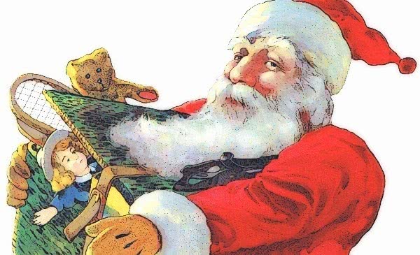 Santa w toys 1910